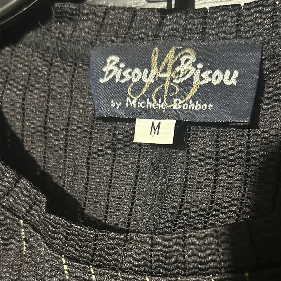 Bisou Bisou Black and Cream Lace Blouse - Picture 2 of 2